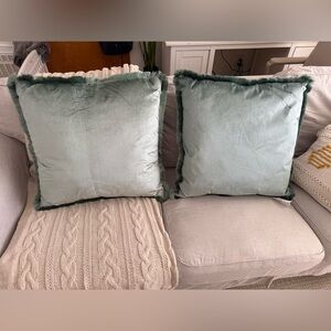 Catherine Malandrino Green Accent Pillows - Set of 2